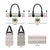 Mexico Christmas Leather Bag with Piñata Star Design and Red Green Snowflake Pattern - Wonder Print Shop