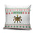 Mexico Christmas Pillow Cover with Piñata Star Design and Red Green Snowflake Pattern - Wonder Print Shop