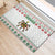 Mexico Christmas Rubber Doormat with Piñata Star Design and Red Green Snowflake Pattern - Wonder Print Shop