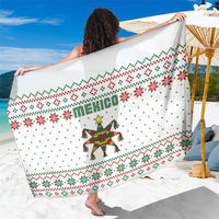Mexico Christmas Sarong with Piñata Star Design and Red Green Snowflake Pattern - Wonder Print Shop