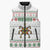 Mexico Christmas Sleeveless Puffer Jacket with Piñata Star Design and Red Green Snowflake Pattern - Wonder Print Shop