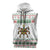 Mexico Christmas Sleeveless Zip Hoodie with Piñata Star Design and Red Green Snowflake Pattern - Wonder Print Shop