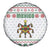 Mexico Christmas Spare Tire Cover with Piñata Star Design and Red Green Snowflake Pattern - Wonder Print Shop