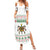 Mexico Christmas Summer Maxi Dress with Piñata Star Design and Red Green Snowflake Pattern - Wonder Print Shop