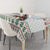 Mexico Christmas Tablecloth with Piñata Star Design and Red Green Snowflake Pattern - Wonder Print Shop