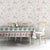 Mexico Christmas Tablecloth with Piñata Star Design and Red Green Snowflake Pattern - Wonder Print Shop