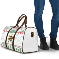 Mexico Christmas Travel Bag with Piñata Star Design and Red Green Snowflake Pattern - Wonder Print Shop