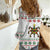 Mexico Christmas Women Casual Shirt with Piñata Star Design and Red Green Snowflake Pattern - Wonder Print Shop