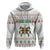 Mexico Christmas Zip Hoodie with Piñata Star Design and Red Green Snowflake Pattern - Wonder Print Shop