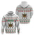 Mexico Christmas Zip Hoodie with Piñata Star Design and Red Green Snowflake Pattern - Wonder Print Shop