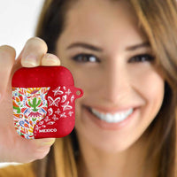 Mexico Christmas AirPods Case with Butterfly Cactus and Colorful Floral Folk Art - Wonder Print Shop