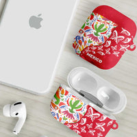 Mexico Christmas AirPods Case with Butterfly Cactus and Colorful Floral Folk Art - Wonder Print Shop