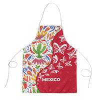 Mexico Christmas Apron with Butterfly Cactus and Colorful Floral Folk Art - Wonder Print Shop