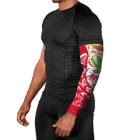 Mexico Christmas Arm Sleeves with Butterfly Cactus and Colorful Floral Folk Art - Wonder Print Shop