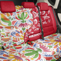 Mexico Christmas Back Car Seat Cover with Butterfly Cactus and Colorful Floral Folk Art - Wonder Print Shop