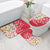 Mexico Christmas Bathroom Set with Butterfly Cactus and Colorful Floral Folk Art - Wonder Print Shop
