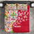 Mexico Christmas Bedding Set with Butterfly Cactus and Colorful Floral Folk Art - Wonder Print Shop