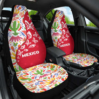 Mexico Christmas Car Seat Cover with Butterfly Cactus and Colorful Floral Folk Art - Wonder Print Shop