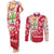 Mexico Christmas Couples Matching Tank Maxi Dress and Long Sleeve Button Shirt with Butterfly Cactus and Colorful Floral Folk Art - Wonder Print Shop
