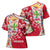 Mexico Christmas Cross Shoulder Shirt with Butterfly Cactus and Colorful Floral Folk Art - Wonder Print Shop