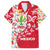 Mexico Christmas Family Matching Off The Shoulder Long Sleeve Dress and Hawaiian Shirt with Butterfly Cactus and Colorful Floral Folk Art - Wonder Print Shop