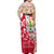 Mexico Christmas Family Matching Off Shoulder Maxi Dress and Hawaiian Shirt with Butterfly Cactus and Colorful Floral Folk Art - Wonder Print Shop