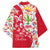 Mexico Christmas Kimono with Butterfly Cactus and Colorful Floral Folk Art - Wonder Print Shop