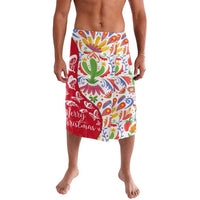 Mexico Christmas Lavalava with Butterfly Cactus and Colorful Floral Folk Art - Wonder Print Shop