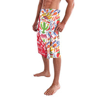 Mexico Christmas Lavalava with Butterfly Cactus and Colorful Floral Folk Art - Wonder Print Shop