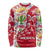 Mexico Christmas Long Sleeve Shirt with Butterfly Cactus and Colorful Floral Folk Art - Wonder Print Shop