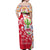 Mexico Christmas Off Shoulder Maxi Dress with Butterfly Cactus and Colorful Floral Folk Art - Wonder Print Shop