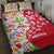 Mexico Christmas Quilt Bed Set with Butterfly Cactus and Colorful Floral Folk Art - Wonder Print Shop