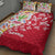 Mexico Christmas Quilt Bed Set with Butterfly Cactus and Colorful Floral Folk Art - Wonder Print Shop