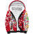 Mexico Christmas Sherpa Hoodie with Butterfly Cactus and Colorful Floral Folk Art - Wonder Print Shop