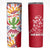 Mexico Christmas Skinny Tumbler with Butterfly Cactus and Colorful Floral Folk Art - Wonder Print Shop