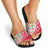 Mexico Christmas Slide Sandals with Butterfly Cactus and Colorful Floral Folk Art - Wonder Print Shop