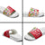 Mexico Christmas Slide Sandals with Butterfly Cactus and Colorful Floral Folk Art - Wonder Print Shop