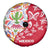 Mexico Christmas Spare Tire Cover with Butterfly Cactus and Colorful Floral Folk Art - Wonder Print Shop