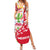 Mexico Christmas Summer Maxi Dress with Butterfly Cactus and Colorful Floral Folk Art - Wonder Print Shop