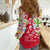 Mexico Christmas Women Casual Shirt with Butterfly Cactus and Colorful Floral Folk Art - Wonder Print Shop