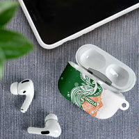 India Christmas AirPods Case with Peacock Mandala Pattern and Tricolor Design - Wonder Print Shop