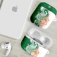 India Christmas AirPods Case with Peacock Mandala Pattern and Tricolor Design - Wonder Print Shop
