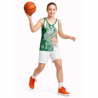 India Christmas Basketball Jersey with Peacock Mandala Pattern and Tricolor Design - Wonder Print Shop