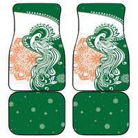 India Christmas Car Mats with Peacock Mandala Pattern and Tricolor Design - Wonder Print Shop