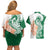 India Christmas Couples Matching Off Shoulder Short Dress and Hawaiian Shirt with Peacock Mandala Pattern and Tricolor Design - Wonder Print Shop