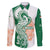 India Christmas Family Matching Off Shoulder Short Dress and Hawaiian Shirt with Peacock Mandala Pattern and Tricolor Design - Wonder Print Shop
