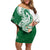 India Christmas Family Matching Off Shoulder Short Dress and Hawaiian Shirt with Peacock Mandala Pattern and Tricolor Design - Wonder Print Shop