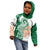 India Christmas Kid Hoodie with Peacock Mandala Pattern and Tricolor Design - Wonder Print Shop