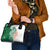 India Christmas Shoulder Handbag with Peacock Mandala Pattern and Tricolor Design - Wonder Print Shop