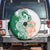 India Christmas Spare Tire Cover with Peacock Mandala Pattern and Tricolor Design - Wonder Print Shop